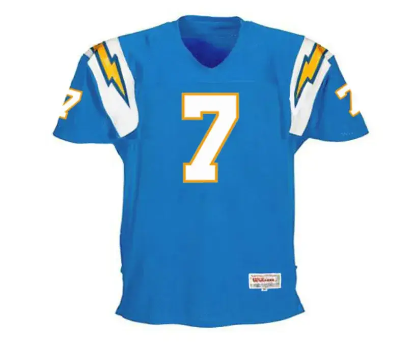 DOUG FLUTIE San Diego Chargers 2002 Home Throwback NFL Football Jersey