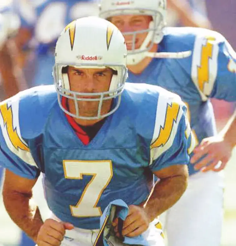 DOUG FLUTIE San Diego Chargers 2002 Home Throwback NFL Football Jersey 