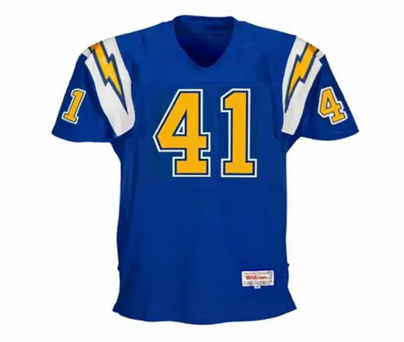 EARNEST JACKSON San Diego Chargers 1984 Throwback NFL Football Jersey