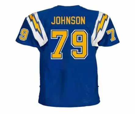 GARY JOHNSON San Diego Chargers 1979 Throwback NFL Football Jersey 