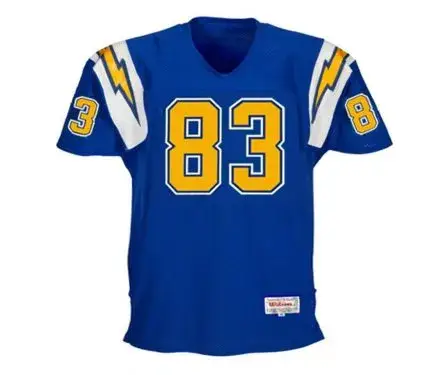 JOHN JEFFERSON San Diego Chargers 1980 Throwback NFL Football Jersey