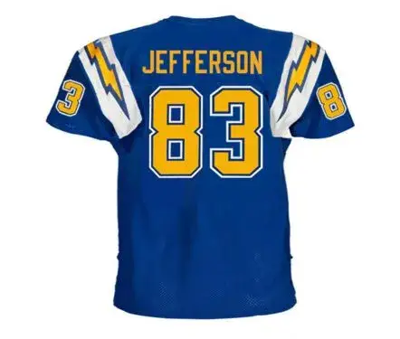 JOHN JEFFERSON San Diego Chargers 1980 Throwback NFL Football Jersey 