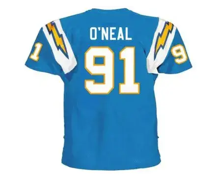 LESLIE O’NEAL San Diego Chargers 1994 Throwback Home NFL Football Jersey 