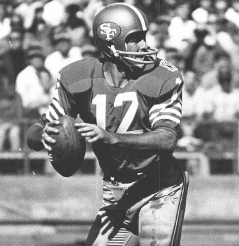 JOHN BRODIE San Francisco 49ers 1969 Throwback NFL Football Jersey 