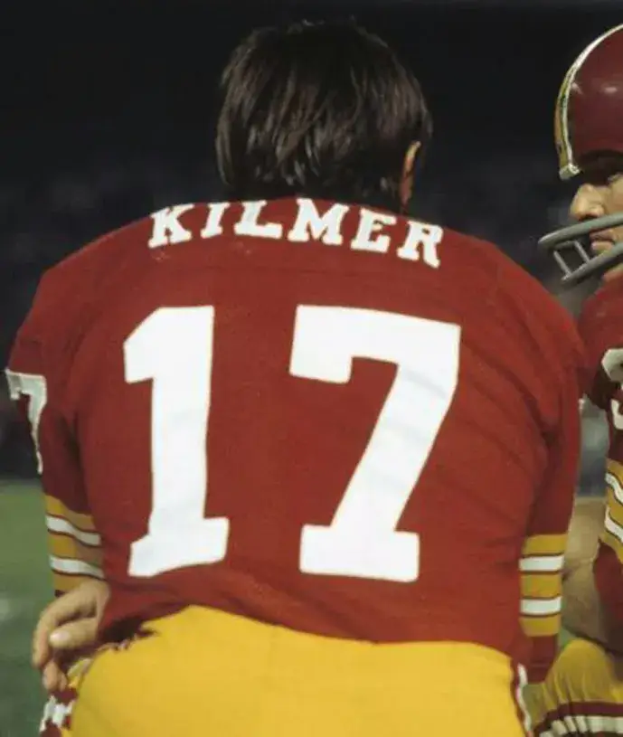 BILLY KILMER Washington Redskins 1972 Throwback NFL Football Jersey 