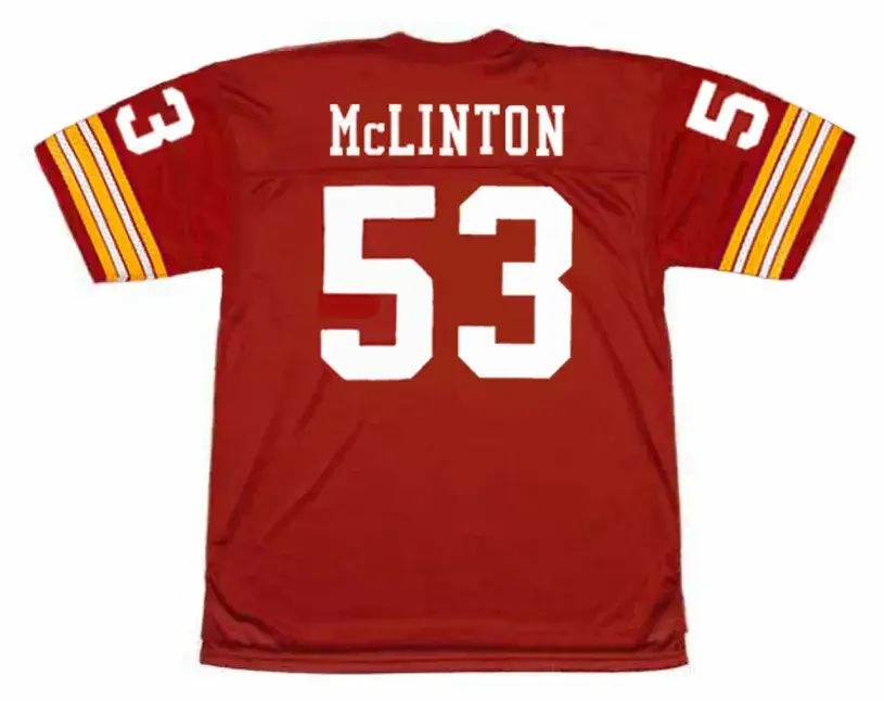 HAROLD McLINTON Washington Redskins 1974 Throwback NFL Football Jersey 