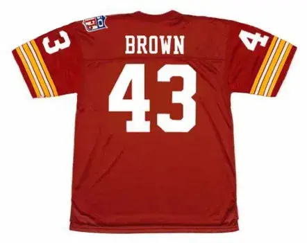 LARRY BROWN Washington Redskins 1969 Throwback NFL Football Jersey 