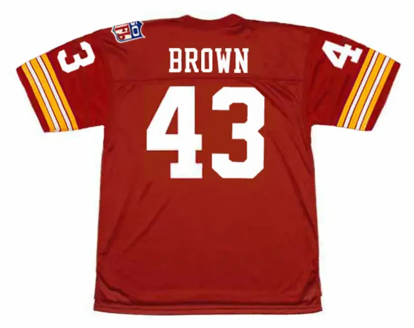 LARRY BROWN Washington Redskins 1969 Throwback NFL Football Jersey 