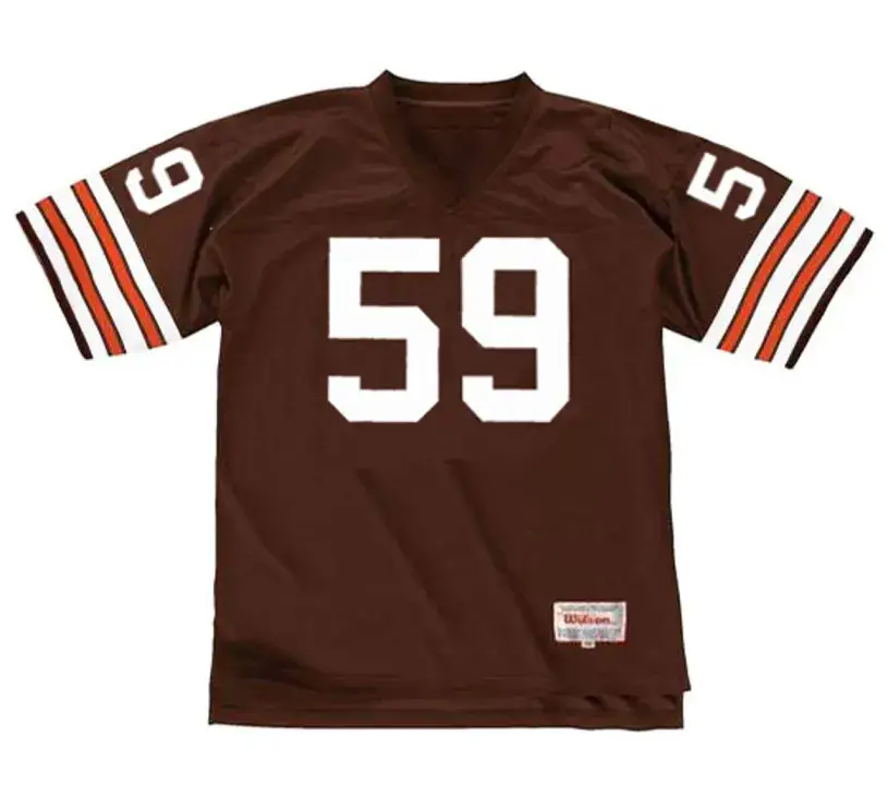 MIKE JOHNSON Cleveland Browns 1989 Throwback NFL Football Jersey
