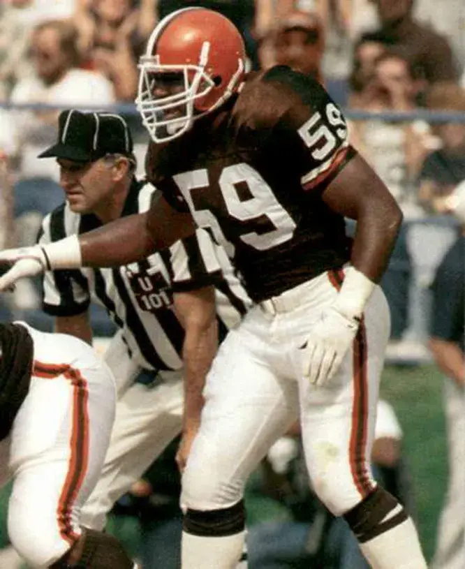 MIKE JOHNSON Cleveland Browns 1989 Throwback NFL Football Jersey 