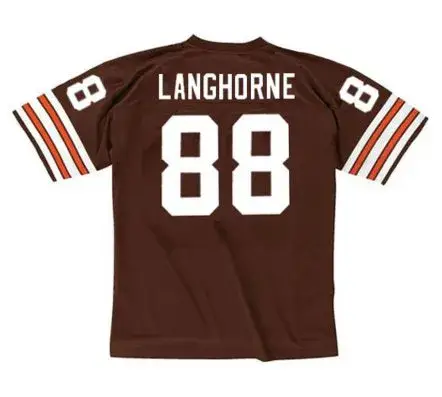 REGGIE LANGHORNE Cleveland Browns 1985 Throwback NFL Football Jersey 
