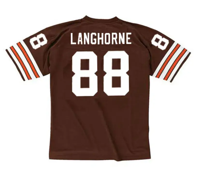 REGGIE LANGHORNE Cleveland Browns 1985 Throwback NFL Football Jersey 