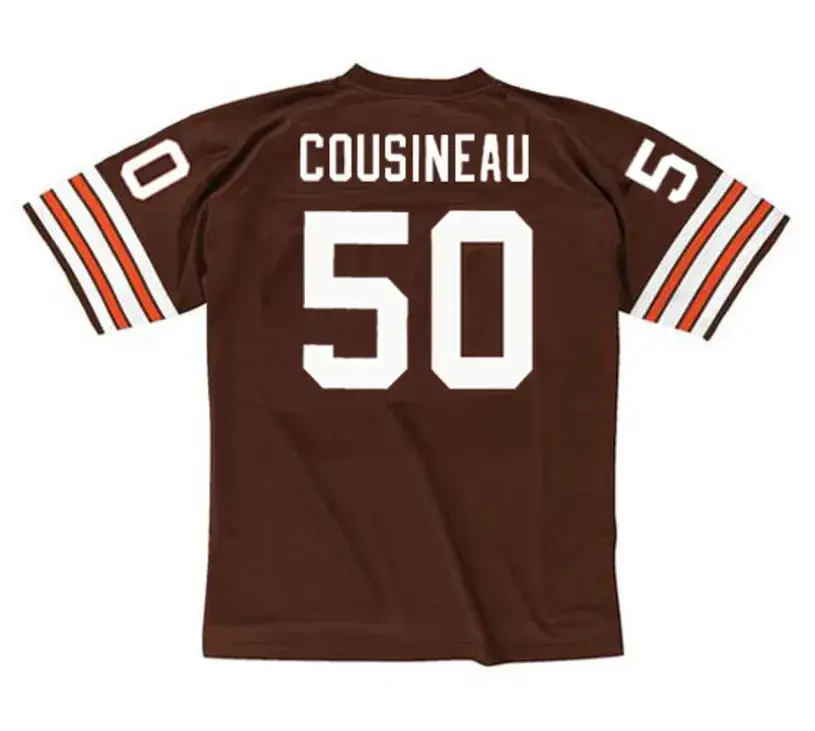 TOM COUSINEAU Cleveland Browns 1983 Throwback NFL Football Jersey 