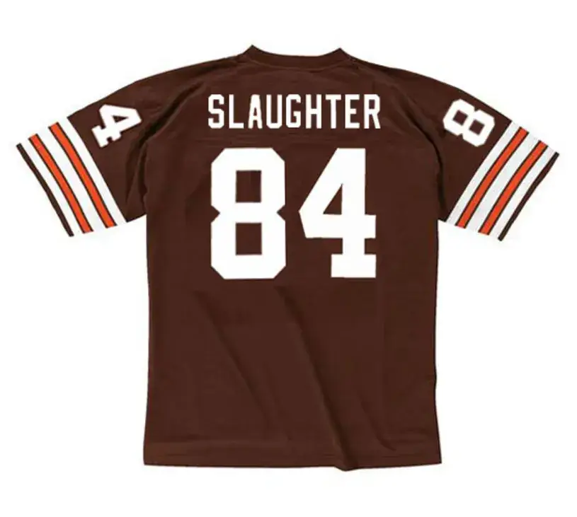 WEBSTER SLAUGHTER Cleveland Browns 1989 Throwback NFL Football Jersey 