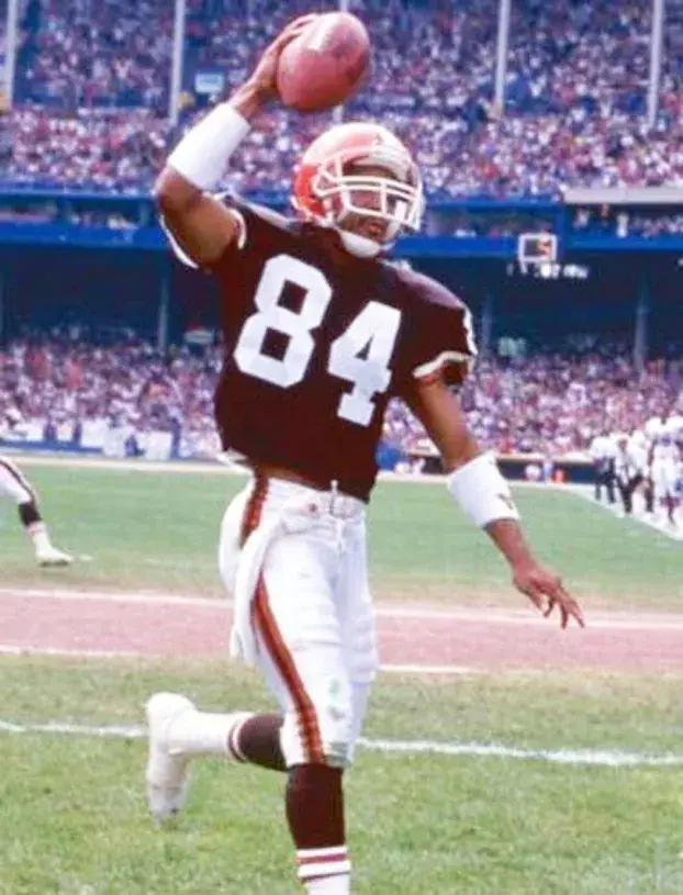 WEBSTER SLAUGHTER Cleveland Browns 1989 Throwback NFL Football Jersey 