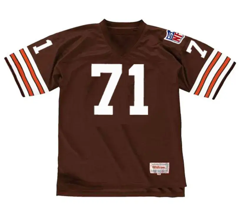 WALTER JOHNSON Cleveland Browns 1969 Throwback NFL Football Jersey