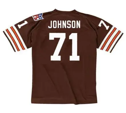 WALTER JOHNSON Cleveland Browns 1969 Throwback NFL Football Jersey 