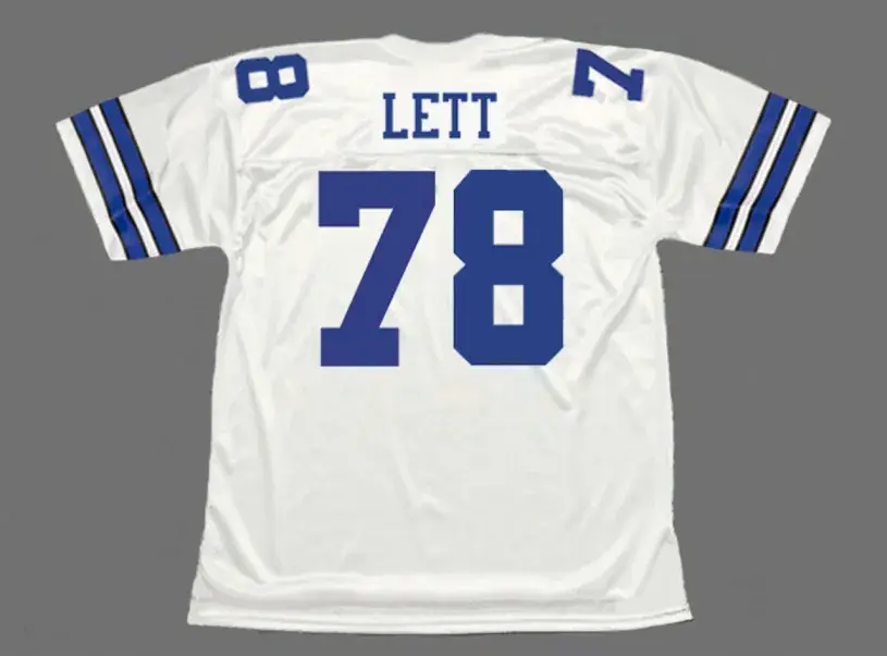 LEON LETT Dallas Cowboys 1994 Throwback NFL Football Jersey 
