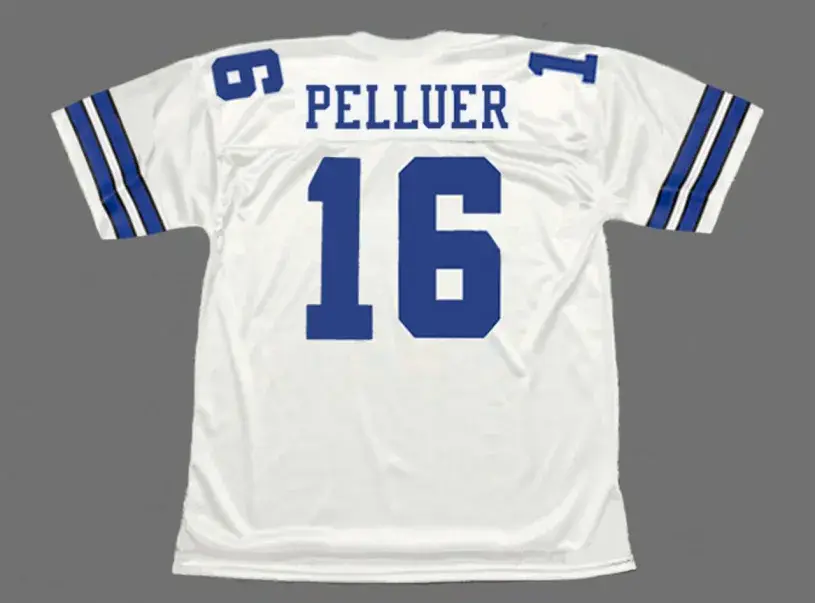 STEVE PELLUER Dallas Cowboys 1987 Throwback NFL Football Jersey 