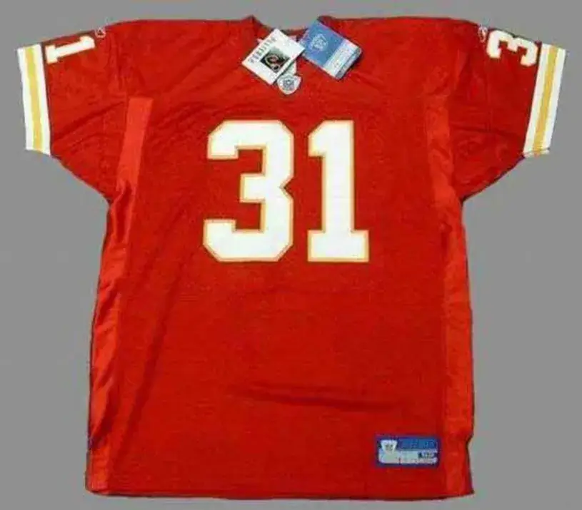 PRIEST HOLMES Kansas City Chiefs 2004 Home Reebok Authentic Throwback NFL Jersey