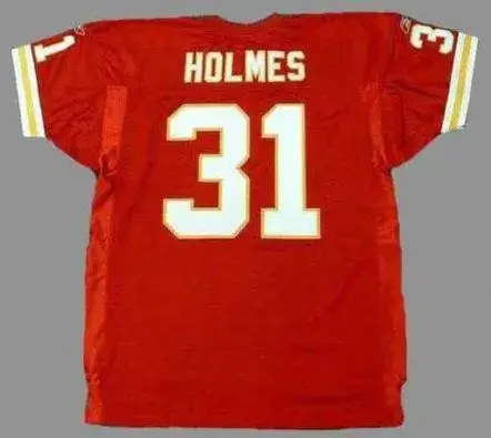PRIEST HOLMES Kansas City Chiefs 2004 Home Reebok Authentic Throwback NFL Jersey 
