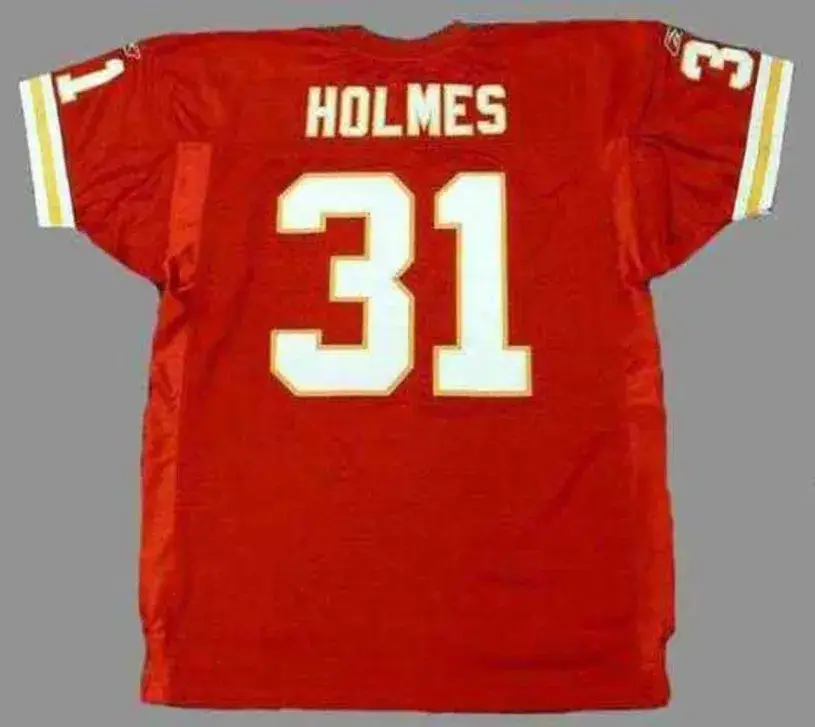 PRIEST HOLMES Kansas City Chiefs 2004 Home Reebok Authentic Throwback NFL Jersey 