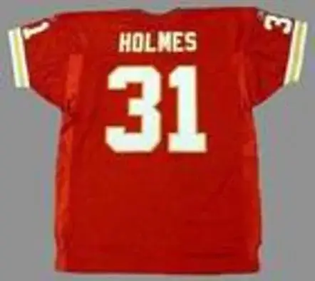 PRIEST HOLMES Kansas City Chiefs 2004 Home Reebok Authentic Throwback NFL Jersey 