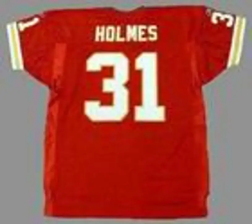 PRIEST HOLMES Kansas City Chiefs 2004 Home Reebok Authentic Throwback NFL Jersey 