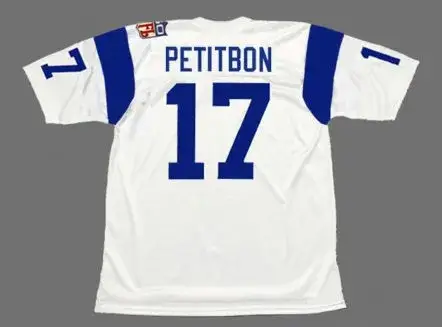 RICHIE PETITBON Los Angeles Rams 1969 Throwback NFL Football Jersey 