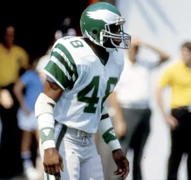 WES HOPKINS Philadelphia Eagles 1983 Throwback NFL Football Jersey 
