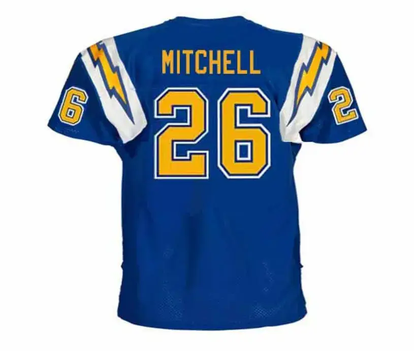 LYDELL MITCHELL San Diego Chargers 1978 Throwback NFL Football Jersey 