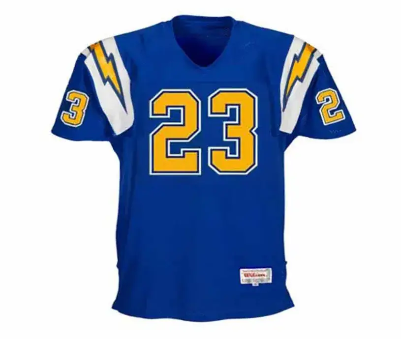 MERCURY MORRIS San Diego Chargers 1976 Throwback NFL Football Jersey