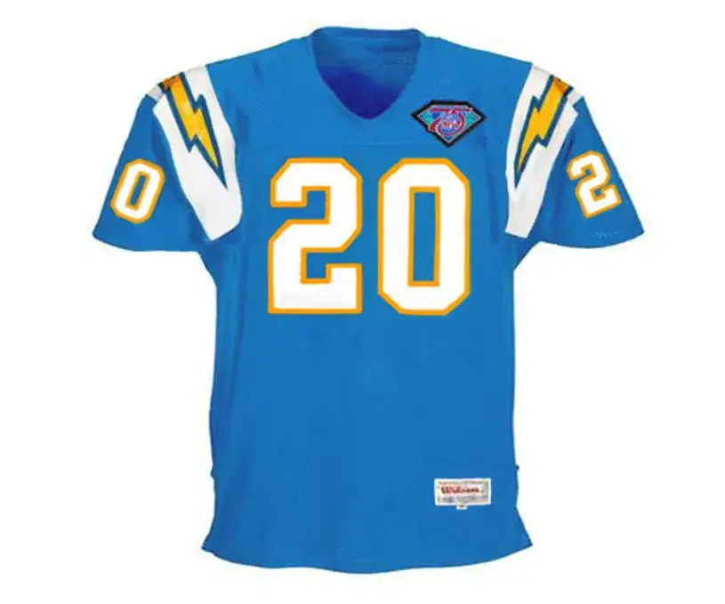 NATRONE MEANS San Diego Chargers 1994 Throwback Home NFL Football Jersey