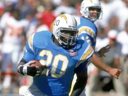 NATRONE MEANS San Diego Chargers 1994 Throwback Home NFL Football Jersey 