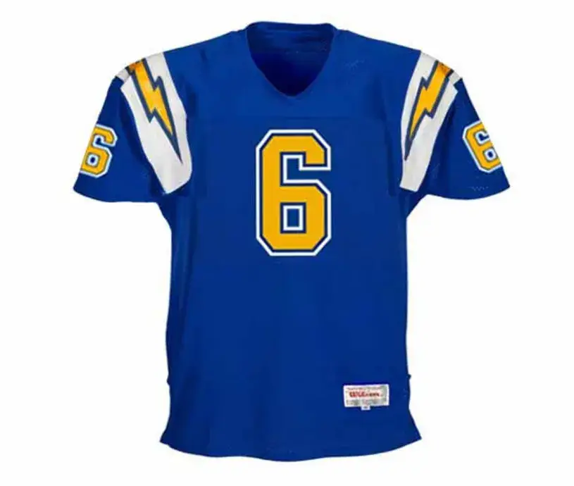 ROLF BENIRSCHKE San Diego Chargers 1982 Throwback NFL Football Jersey