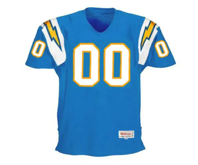 SAN DIEGO CHARGERS 1990’s Throwback Home NFL Jersey Customized “Any Name & Number(s)”