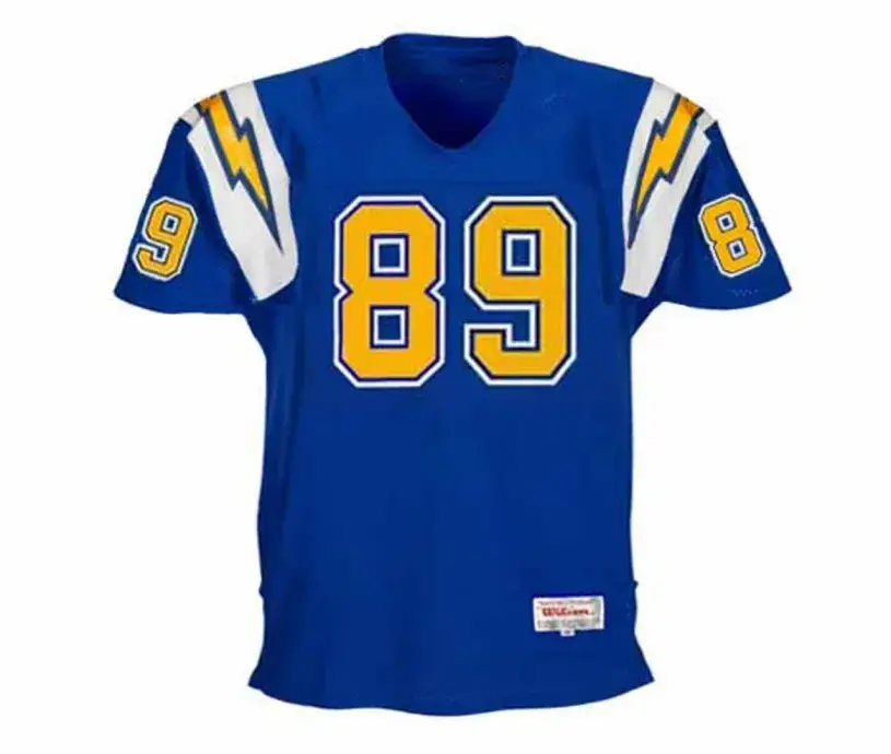 WES CHANDLER San Diego Chargers 1982 Throwback NFL Football Jersey