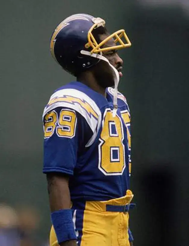 WES CHANDLER San Diego Chargers 1982 Throwback NFL Football Jersey 