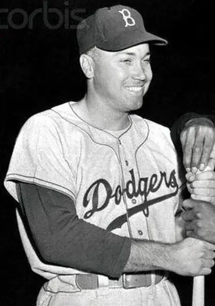 DUKE SNIDER Brooklyn Dodgers 1955 Away Majestic Baseball Throwback Jersey 