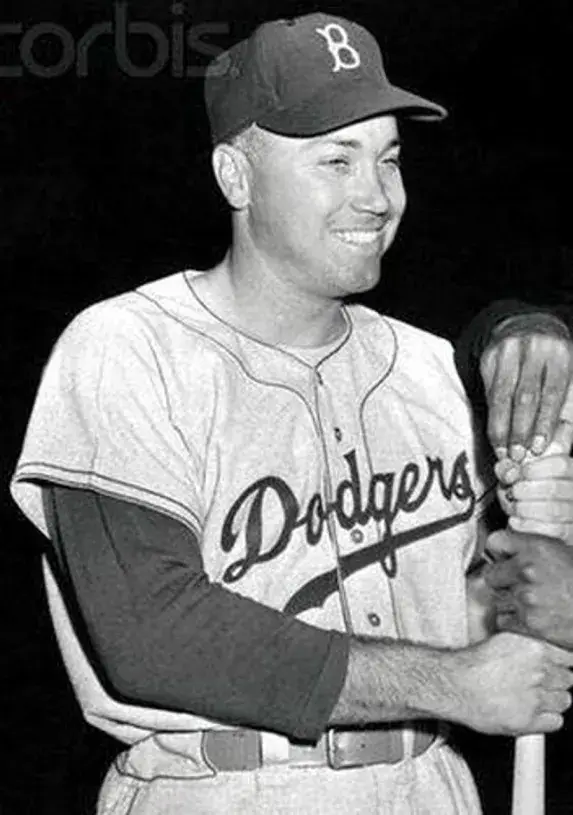DUKE SNIDER Brooklyn Dodgers 1955 Away Majestic Baseball Throwback Jersey 