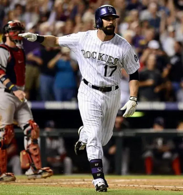 TODD HELTON Colorado Rockies 2001 Majestic Throwback Home Baseball Jersey 