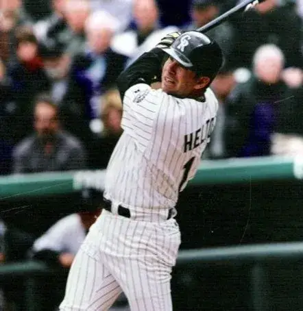 TODD HELTON Colorado Rockies 2001 Majestic Throwback Home Baseball Jersey 