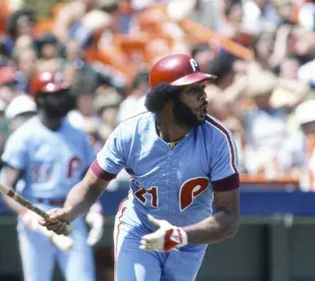 BAKE McBRIDE Philadelphia Phillies 1980 Majestic Throwback Away Baseball Jersey 