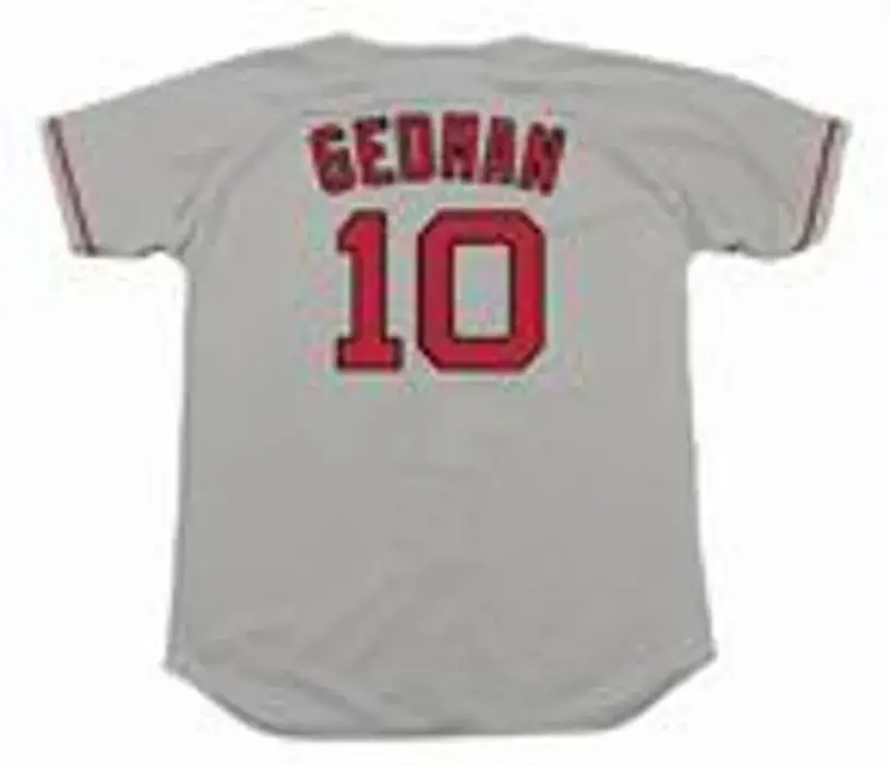RICH GEDMAN Boston Red Sox 1990 Majestic Throwback Away Baseball Jersey 