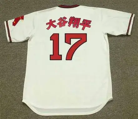 SHOHEI OHTANI California Angels 1980’s Home Majestic “Japanese” Throwback Baseball Jersey 