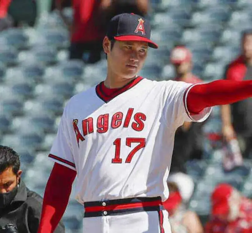 SHOHEI OHTANI California Angels 1980’s Home Majestic “Japanese” Throwback Baseball Jersey 
