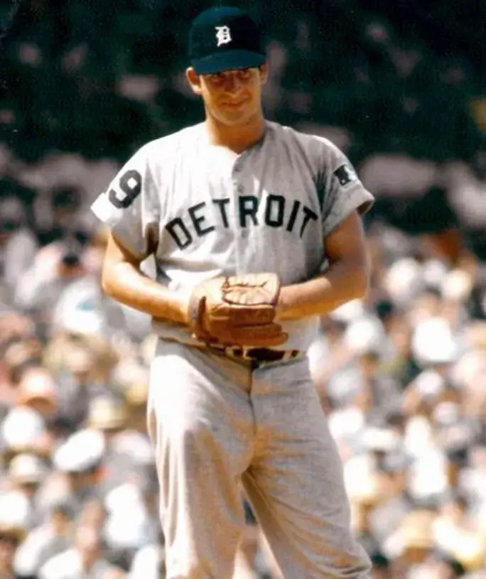 MICKEY LOLICH Detroit Tigers 1969 Away Majestic Throwback Baseball Jersey 