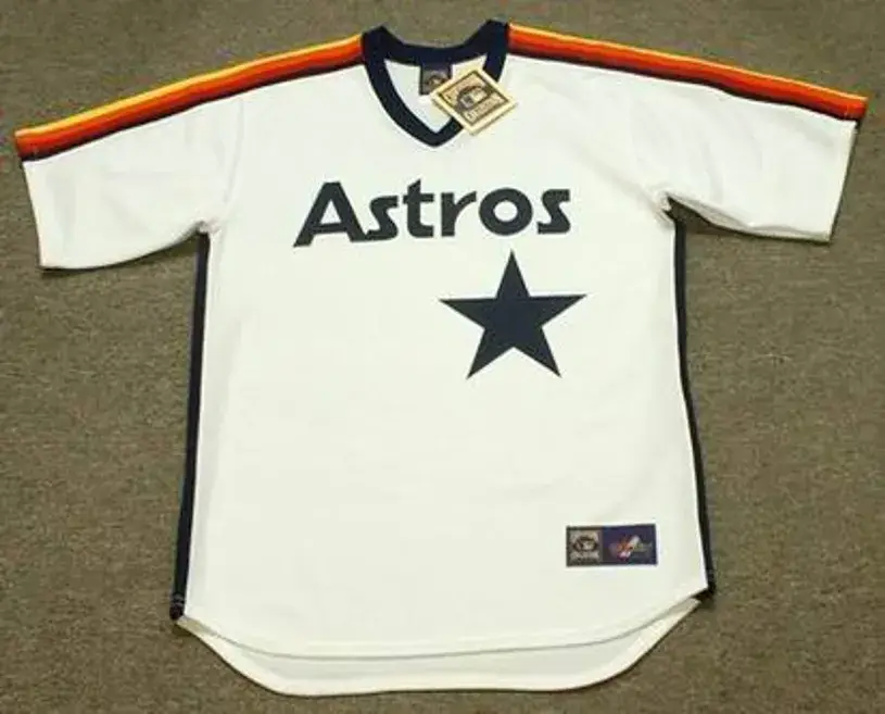 DICKIE THON Houston Astros 1986 Majestic Cooperstown Throwback Baseball Jersey