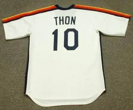 DICKIE THON Houston Astros 1986 Majestic Cooperstown Throwback Baseball Jersey 