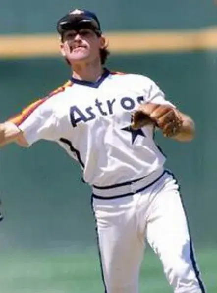 DICKIE THON Houston Astros 1986 Majestic Cooperstown Throwback Baseball Jersey 